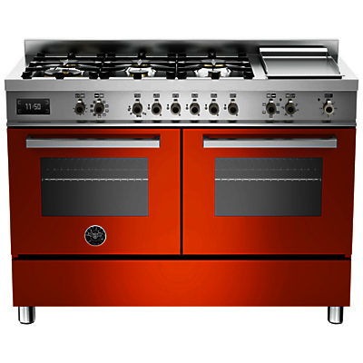 Bertazzoni Professional Series 120cm Dual Fuel Twin Range Cooker Orange Bertazzoni Professional Series 120cm Dual Fuel Twin Range Cooker Orange